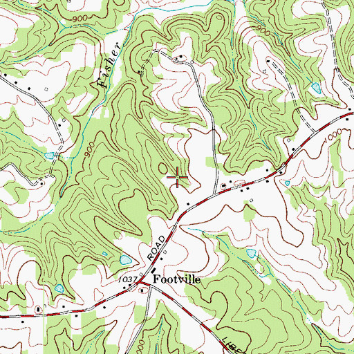 Topographic Map of Piney Ridge Airport, NC