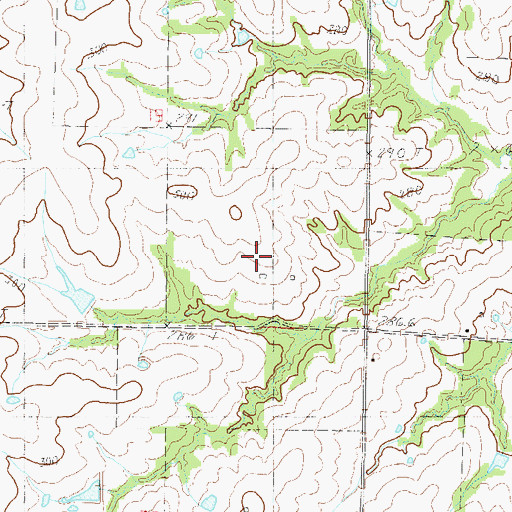 Topographic Map of CCC Airport, MO