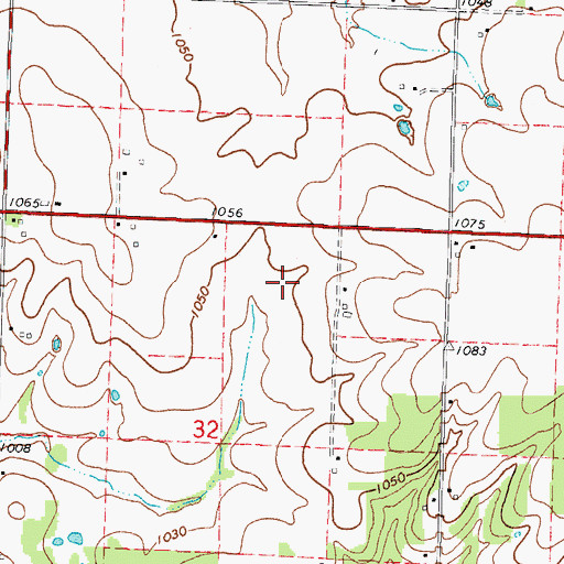 Topographic Map of Route 66 Airfield, MO