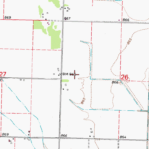 Topographic Map of Lonesome Sky Airport, MO