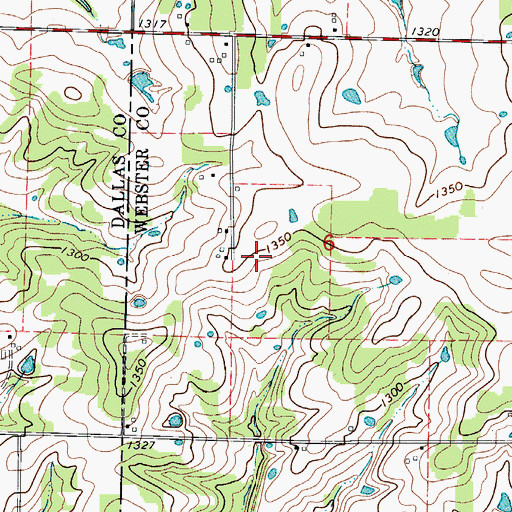 Topographic Map of Blumenstetter Airport, MO