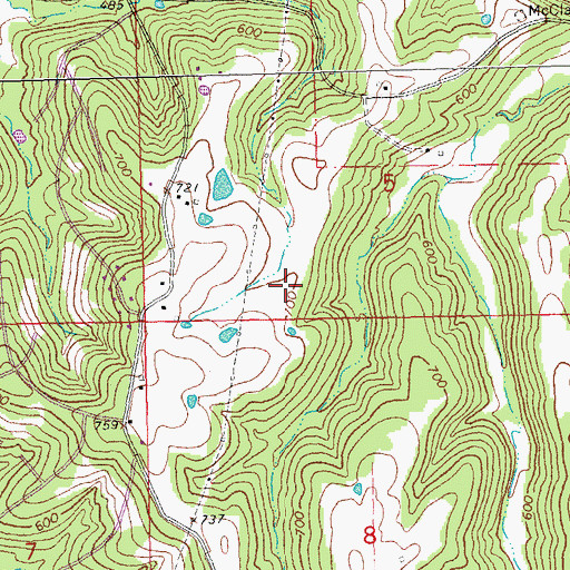 Topographic Map of Aire Parque Airport, MO