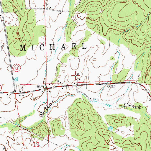 Topographic Map of Phillips Airport, MO