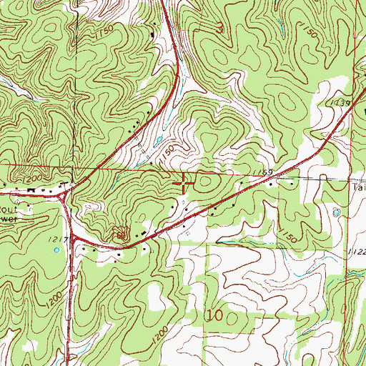 Topographic Map of Lynch Field, MO