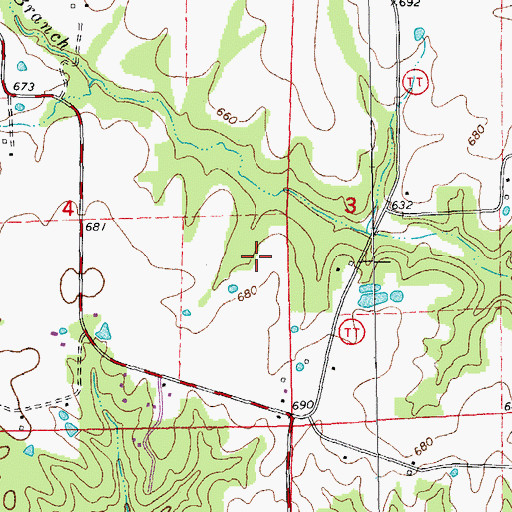 Topographic Map of Koala-T Field, MO