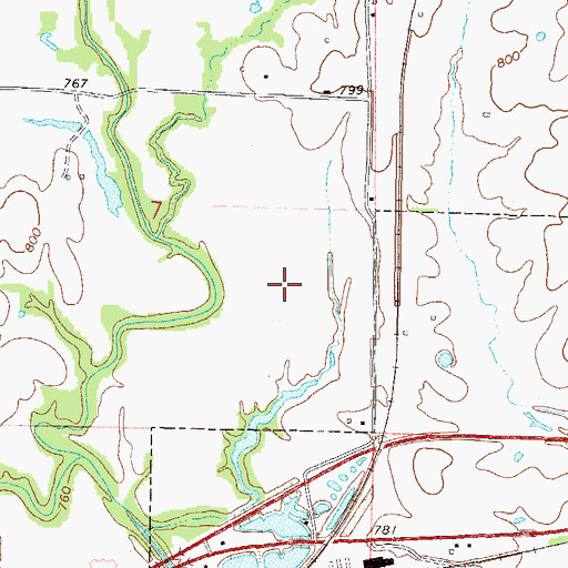 Topographic Map of Midwest National Air Center, MO