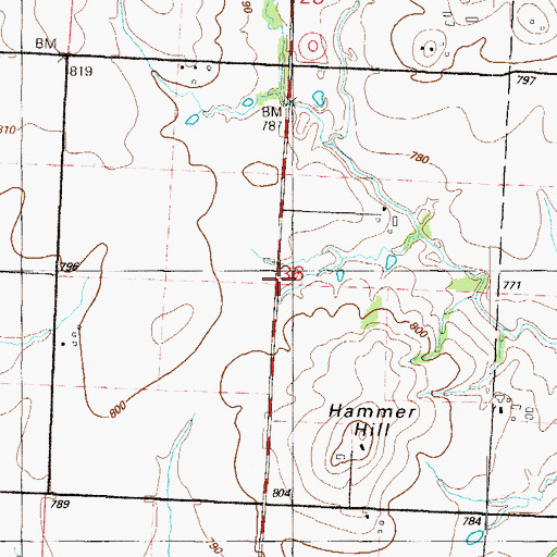 Topographic Map of Breckenridge Airport, MO