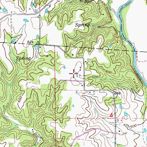 Topographic Map of Troy Airpark, MO