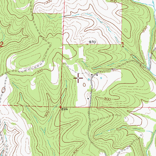Topographic Map of Taber Field, MO