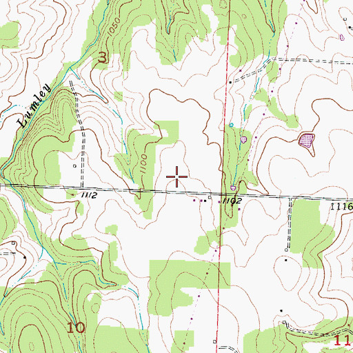 Topographic Map of Ellingsen Field, MO