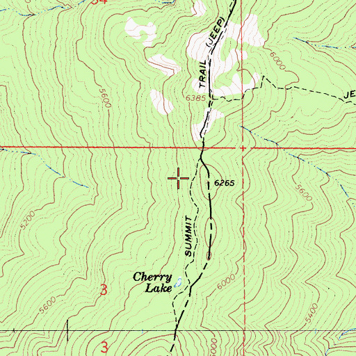 Topographic Map of Summit Trail, CA