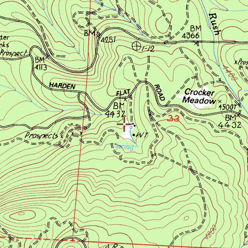 Topographic Map of Sunset Camp (historical), CA