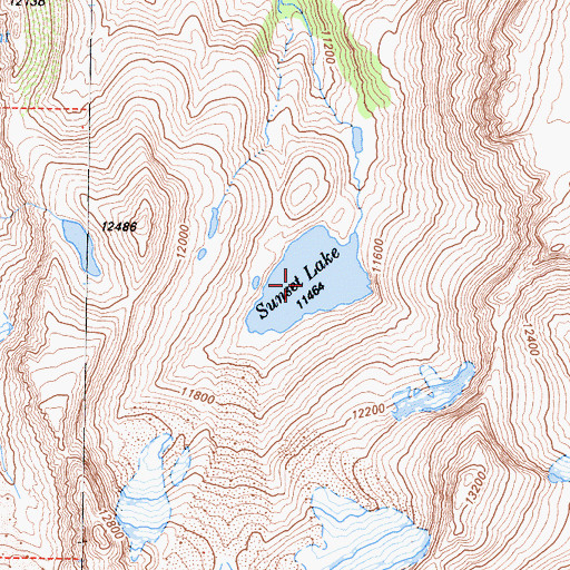 Topographic Map of Sunset Lake, CA
