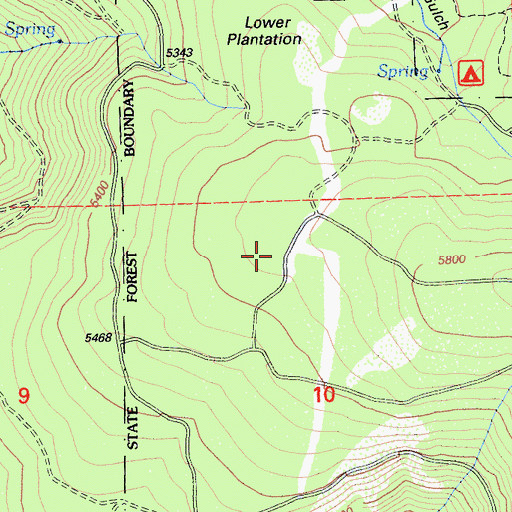 Topographic Map of Sunset Loop, CA