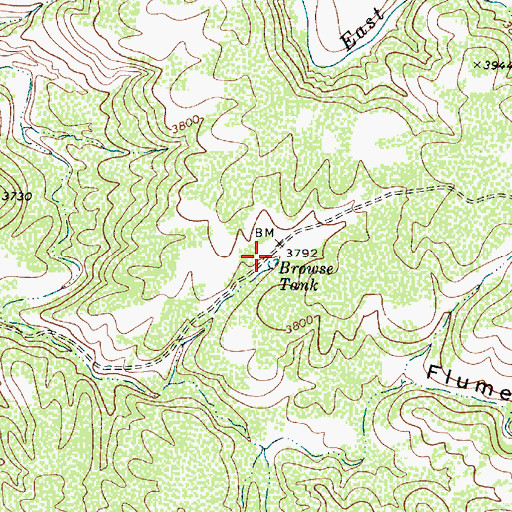 Topographic Map of Browse Tank, AZ
