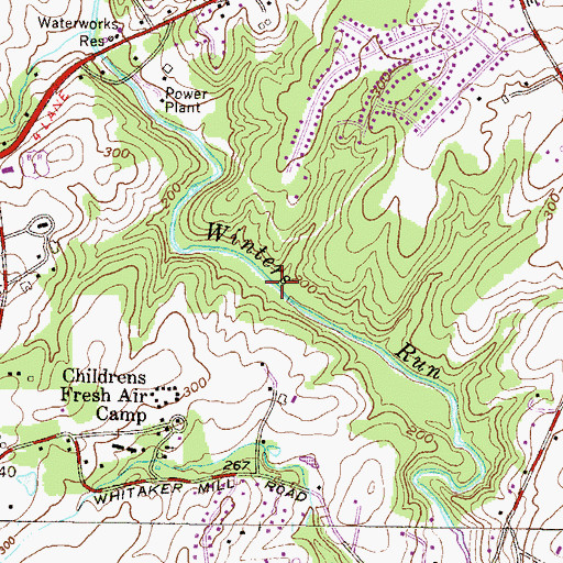 Topographic Map of Sylvan Gorge Burn, MD