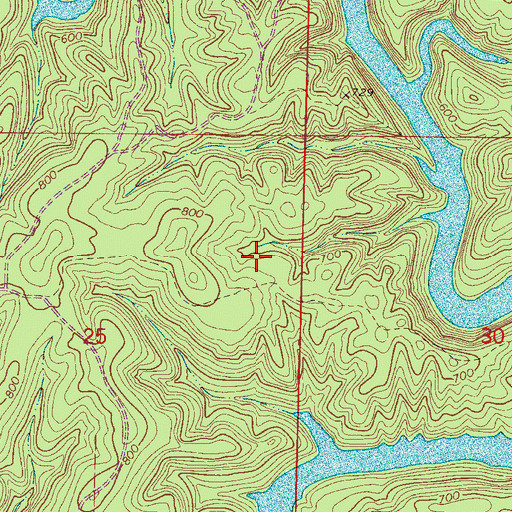 Topographic Map of Calloway School (historical), AL