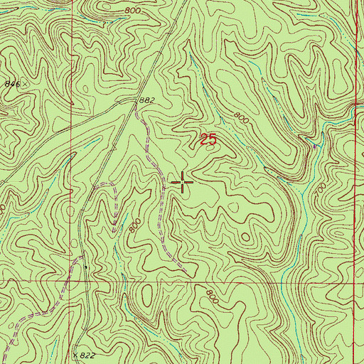 Topographic Map of Elam School (historical), AL