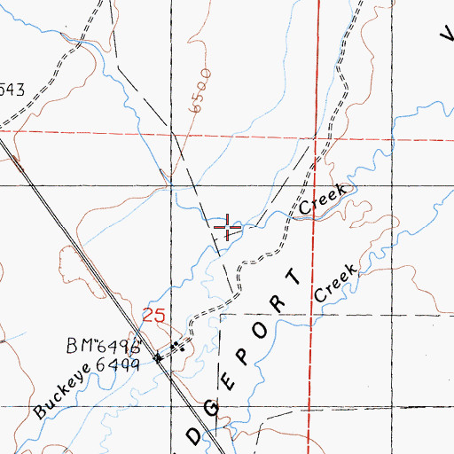 Topographic Map of Swauger Creek, CA