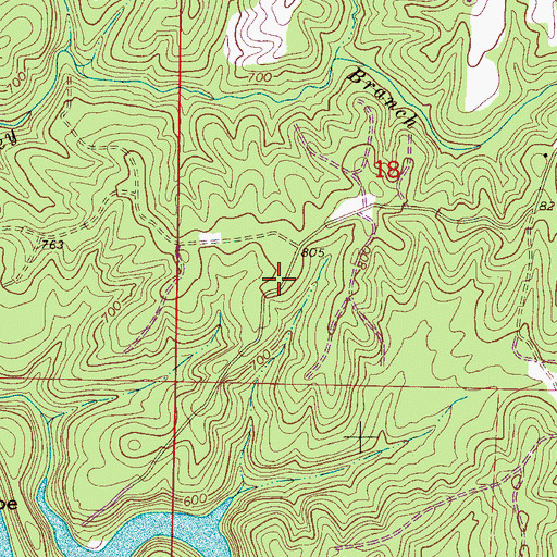 Topographic Map of Knighten School (historical), AL