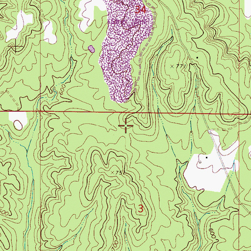 Topographic Map of Lindley School (historical), AL