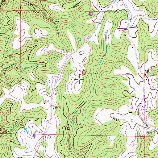 Topographic Map of Maple Branch School (historical), AL