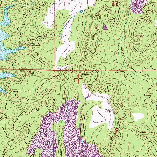 Topographic Map of Mellville School (historical), AL