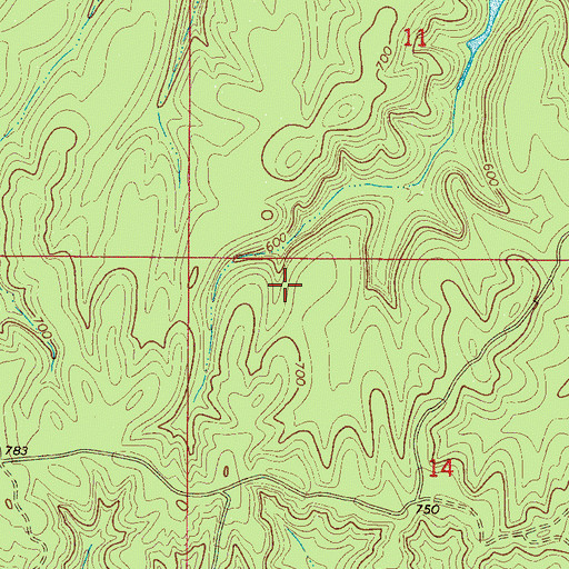 Topographic Map of Pinetucky School (historical), AL
