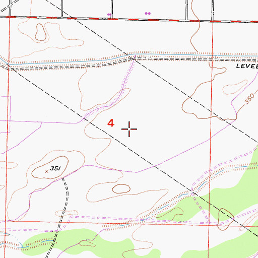 Topographic Map of Cross Valley Canal, CA