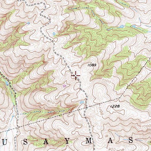 Topographic Map of Santa Clara Tunnel, CA