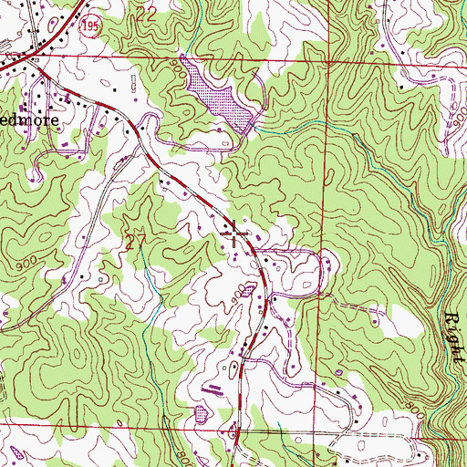 Topographic Map of Riddle School (historical), AL