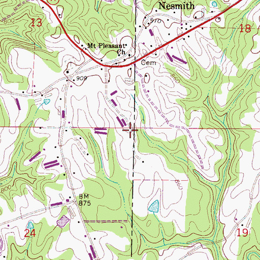 Topographic Map of Stephenson School (historical), AL