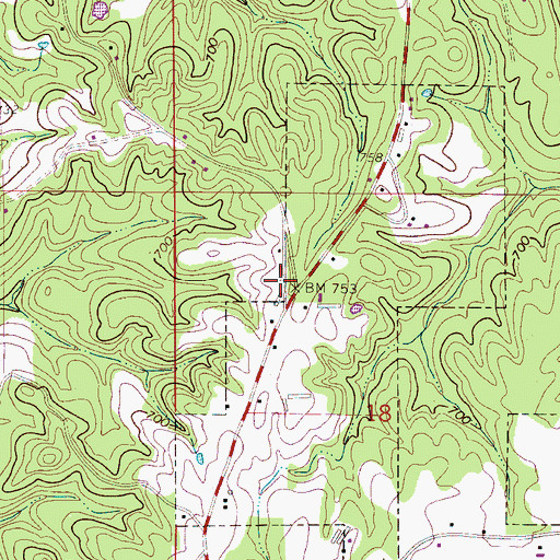 Topographic Map of Union Grove School (historical), AL