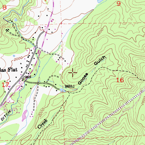 Topographic Map of McCarty Pit, CA
