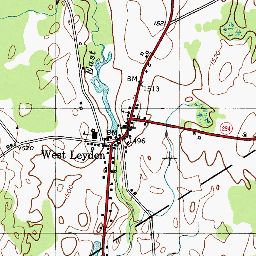 Topographic Map of Saint Mary's Nativity Church, NY