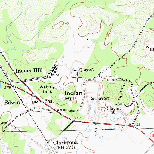 Topographic Map of McGuire Pit, CA