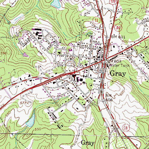 Topographic Map of Central Georgia Technical College - Jones County Center, GA