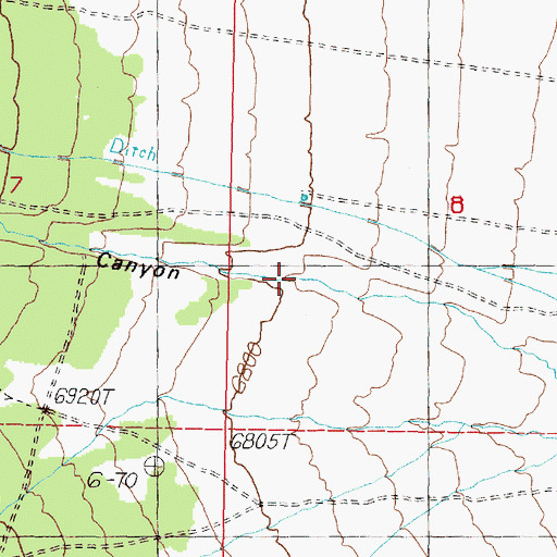 Topographic Map of Sweetwater Canyon, CA
