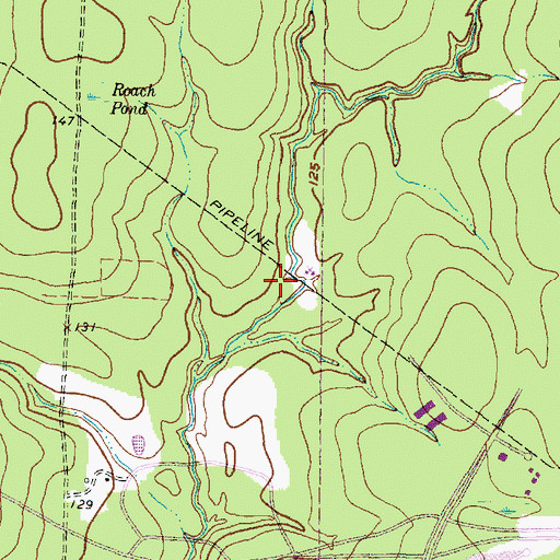Topographic Map of Lake Woodlands, TX