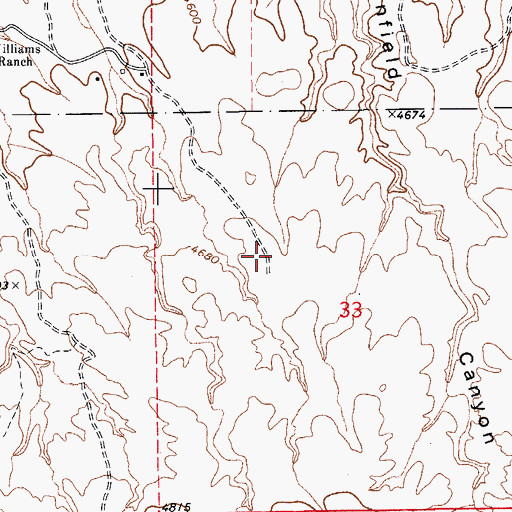 Topographic Map of Forest Well, AZ