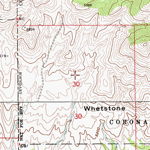 Topographic Map of Christmas Tank, AZ