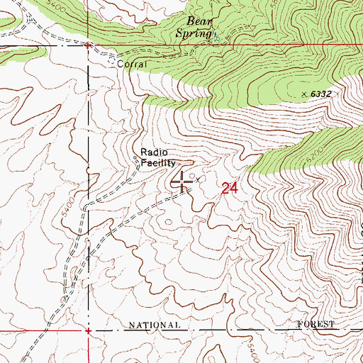 Topographic Map of Copper Sands Well, AZ