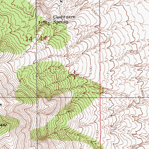 Topographic Map of South Stock Tank, AZ