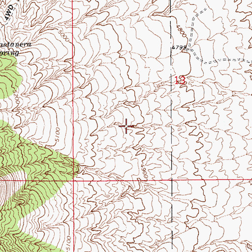 Topographic Map of Southeast Stock Tank, AZ