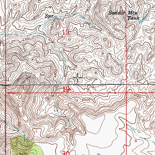 Topographic Map of Meadow Spring, AZ