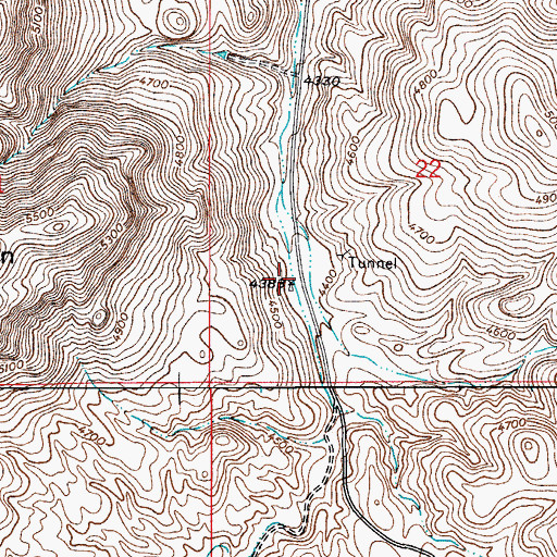 Topographic Map of South Well, AZ