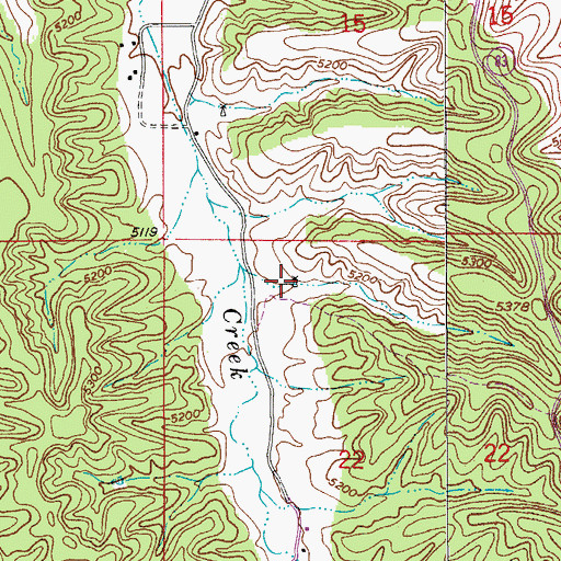 Topographic Map of Rogers Well, AZ