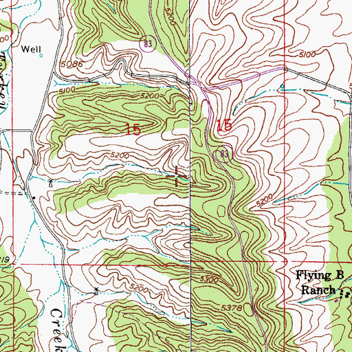 Topographic Map of Glotts Tank, AZ