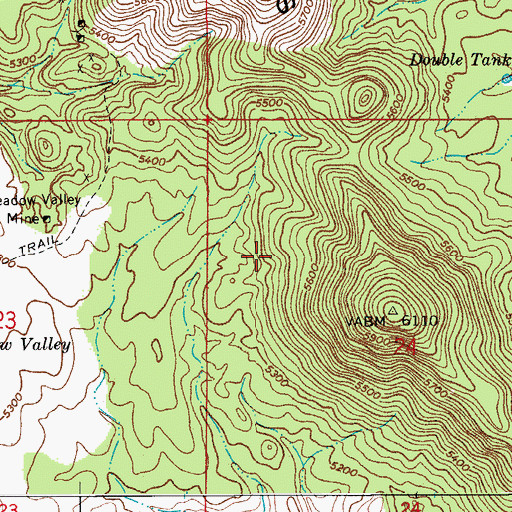 Topographic Map of North Forest Well, AZ