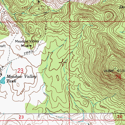 Topographic Map of North Unit Stock Tank, AZ